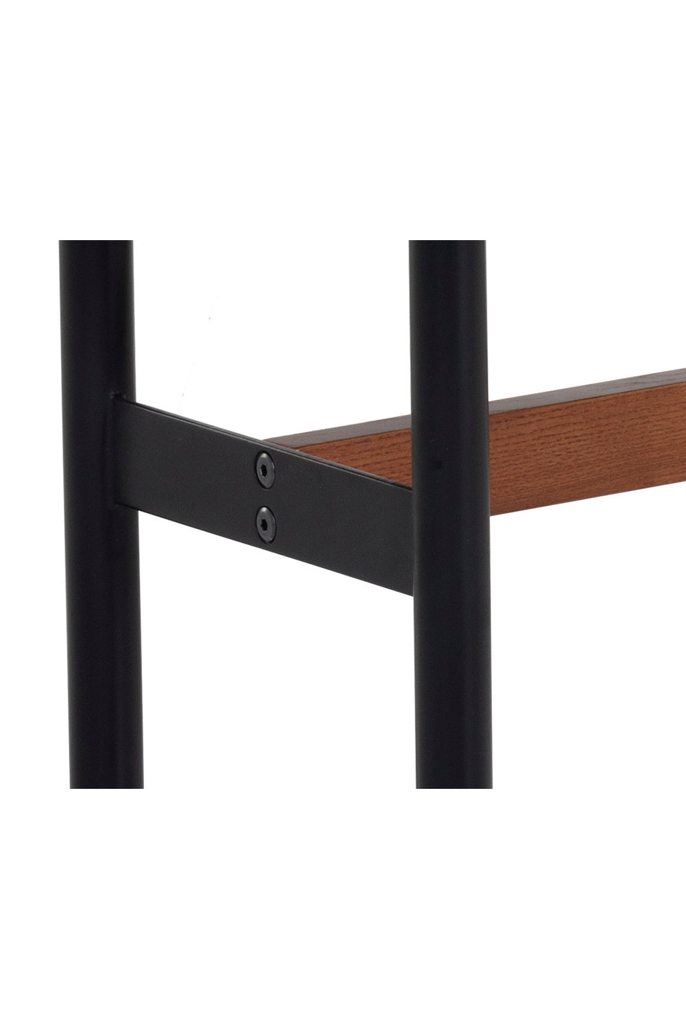 Black Leather Look Bench by Splendido Staten, alternate view 4