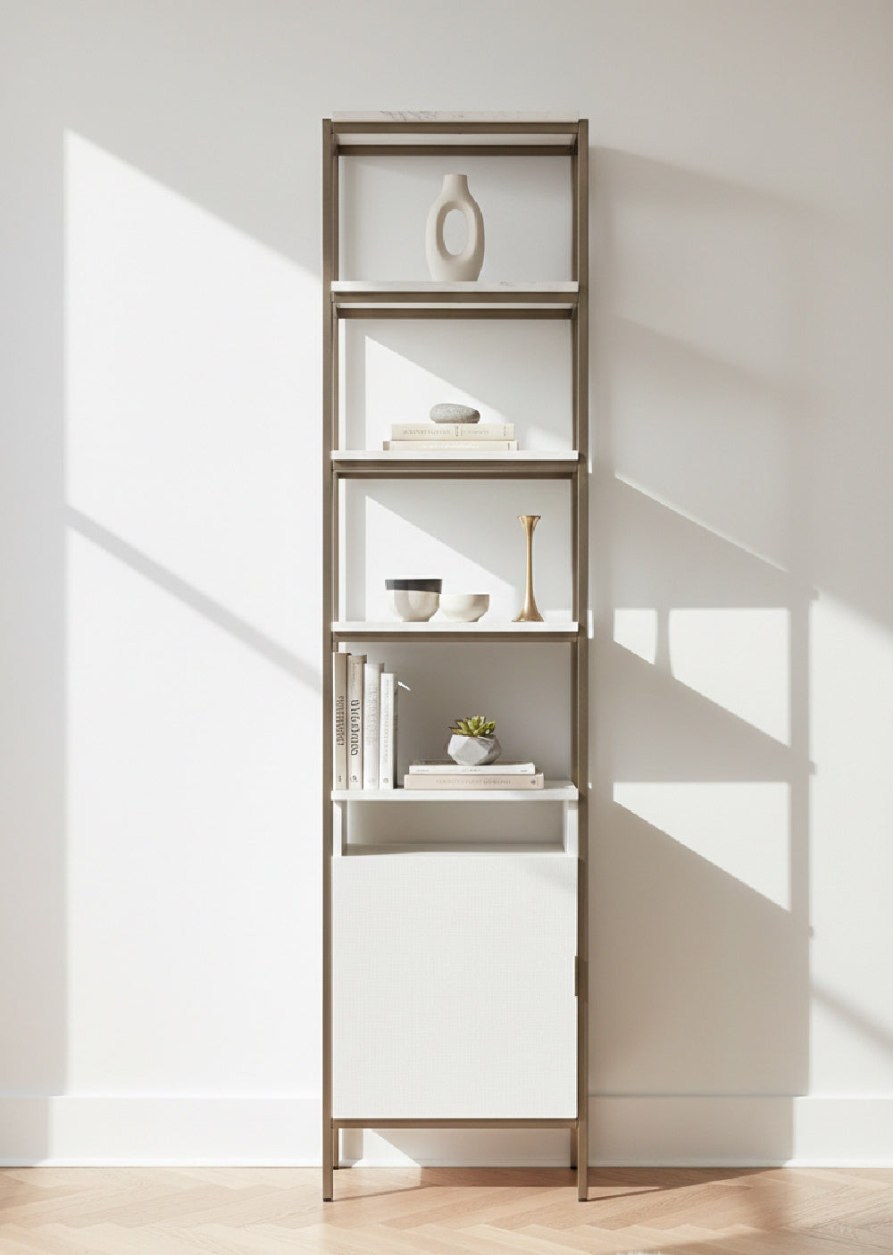 Cream Oak Modular Bookcase S by Splendido Ambrose, alternate view 2