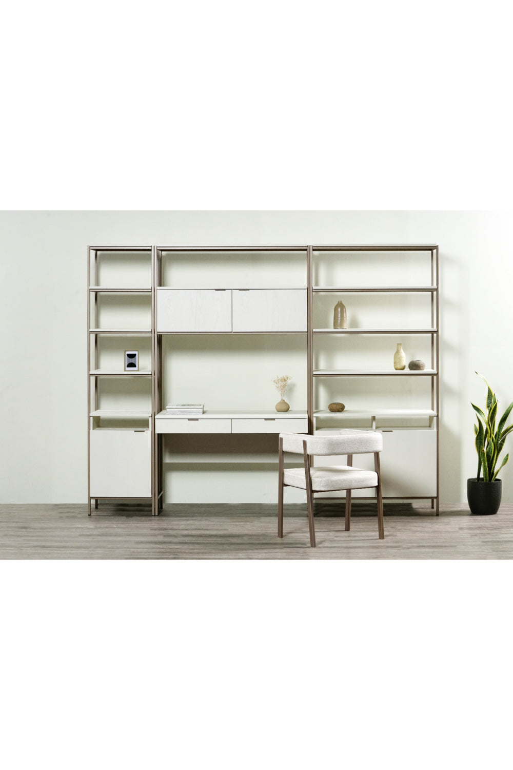 Cream Oak Modular Bookcase S by Splendido Ambrose, alternate view 7