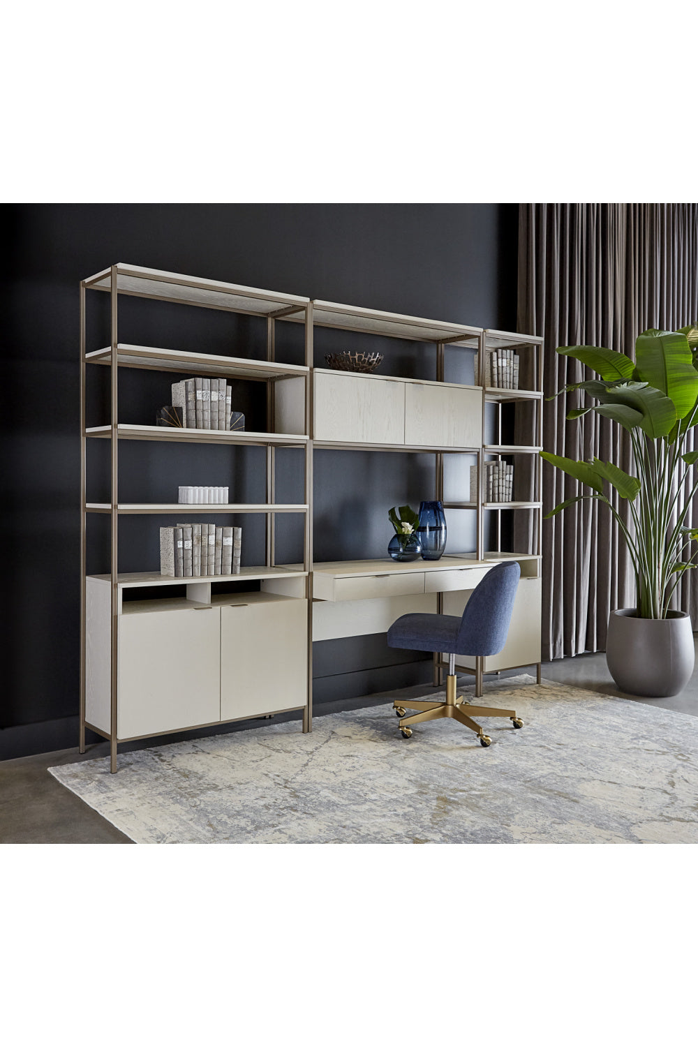 Cream Oak Modular Bookcase S | Splendido Ambrose | Oroa.com