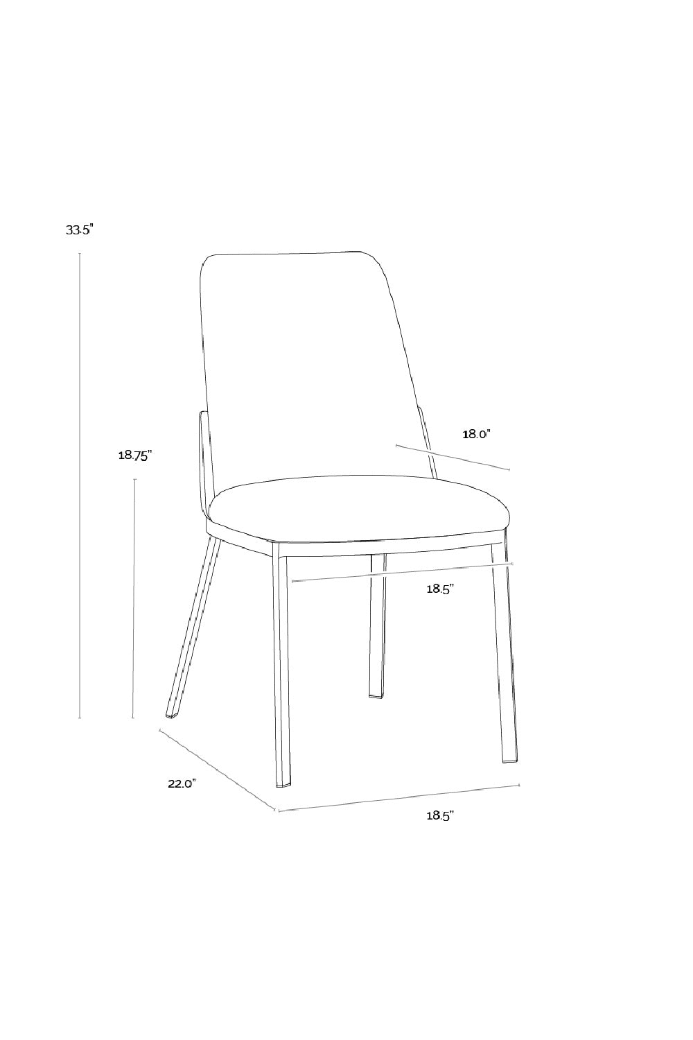 Leather Back Dining Chairs (2) by Splendido Marie, alternate view 8