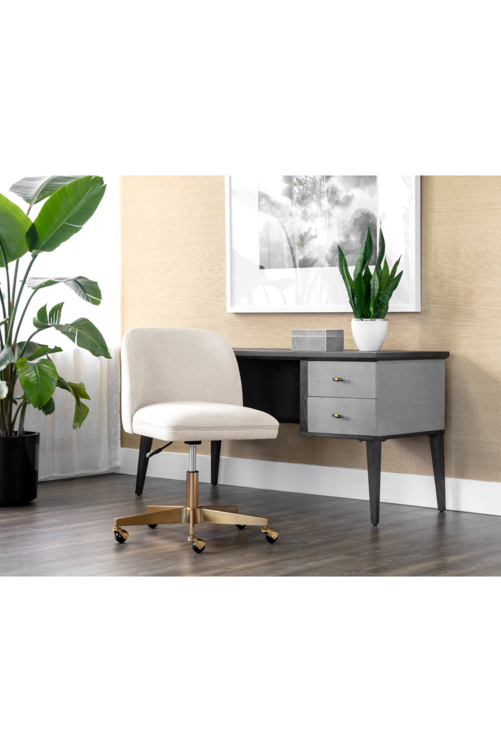White Adjustable Office Chair by Splendido Kenna, alternate view 9