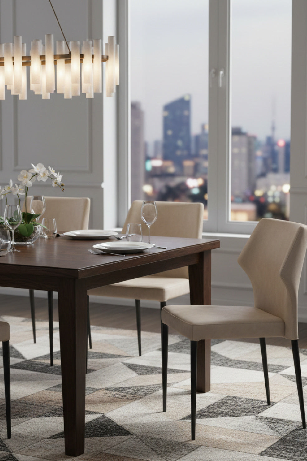 Stackable Modern Dining Chairs (2) by Splendido James, alternate view 2