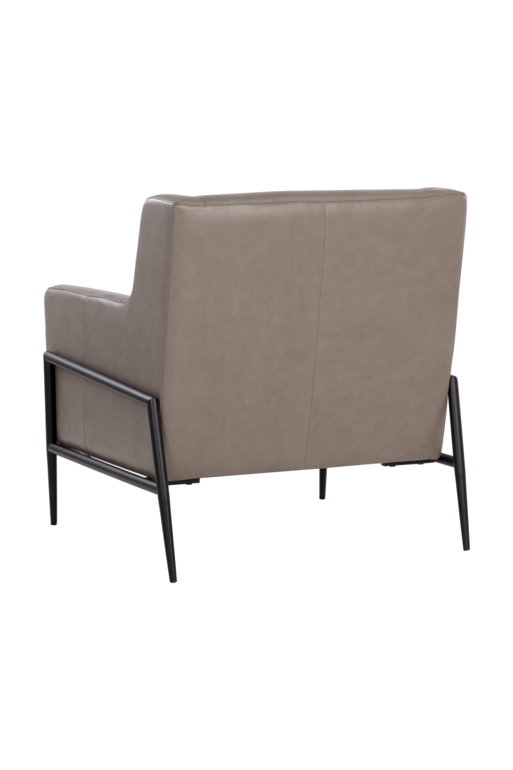 Gray Leather Modern Lounge Chair by Splendido Talula Accent Chair, alternate view 5