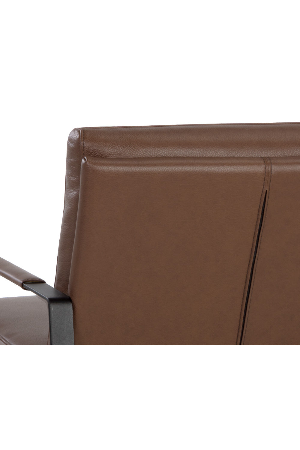 Brown Leather Industrial Lounge Chair by Splendido Sterling Accent Chair, alternate view 8