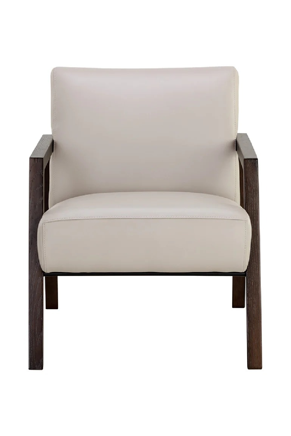 Modern European furniture - Light Gray Leather Lounge Chair - www.oroa.com