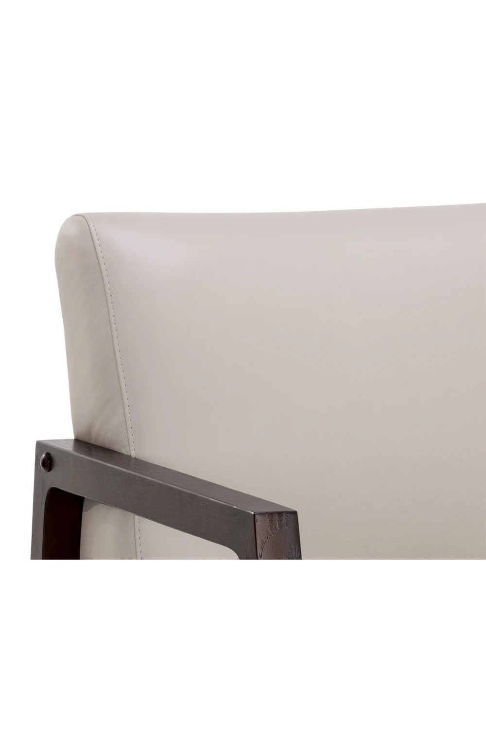Light Gray Leather Lounge Chair by Splendido Neymar Accent Chair, alternate view 6