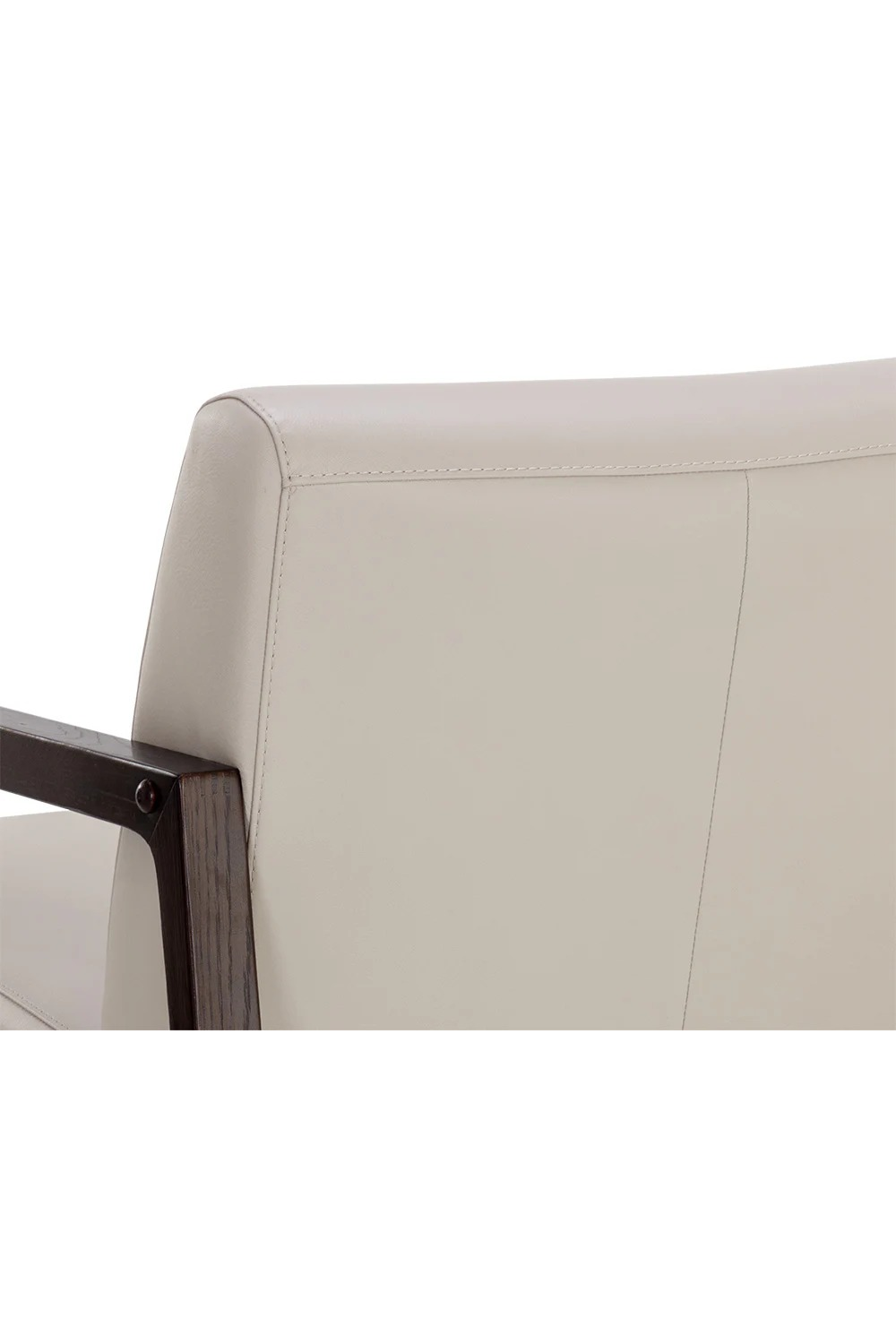 Light Gray Leather Lounge Chair by Splendido Neymar Accent Chair, alternate view 8