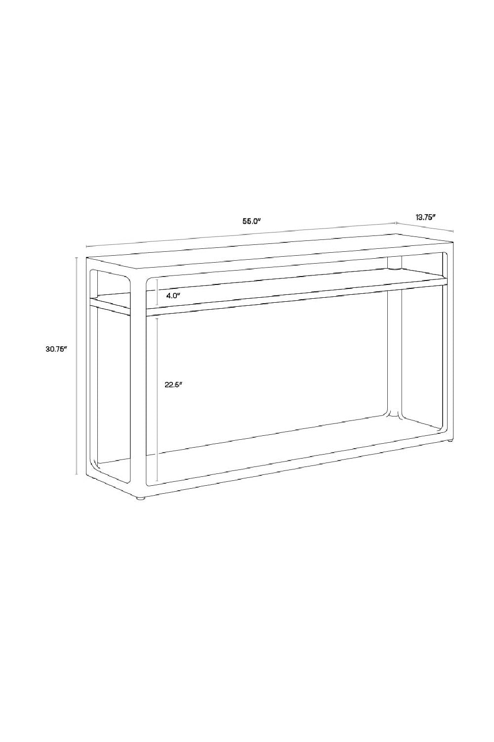Solid Oak Console Table by Splendido Doncaster, alternate view 7