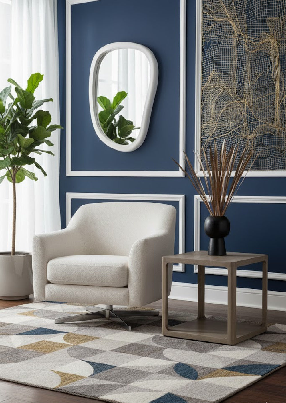 Solid Oak Square Side Table by Splendido Doncaster, alternate view 2