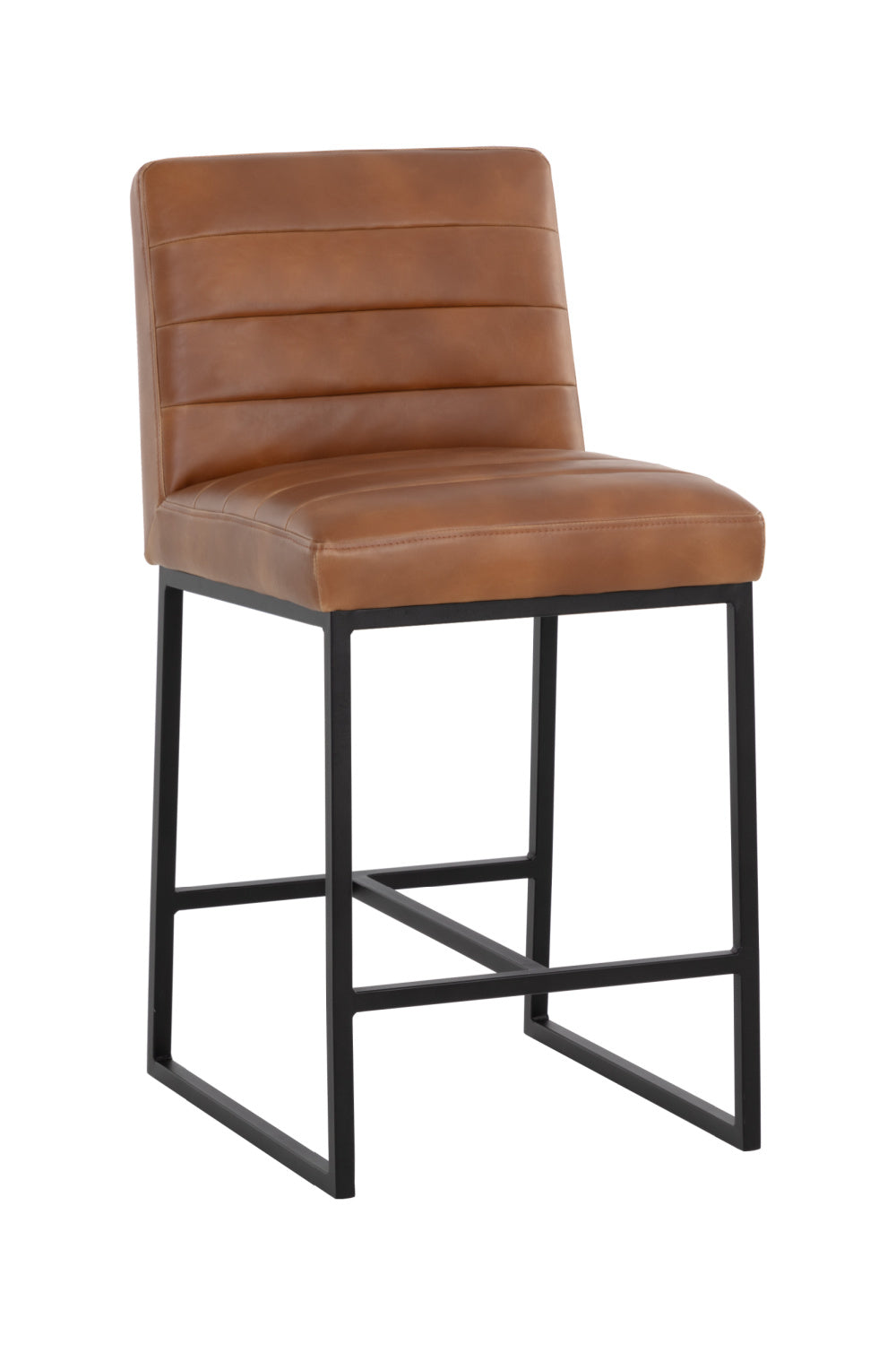 Modern Channel-Tufted Counter Stool by Splendido Spyros