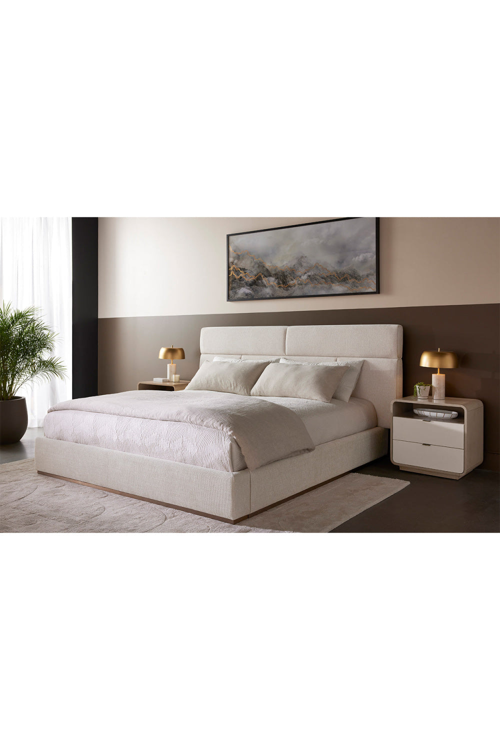 Cream Acacia 2-Drawer Nightstand by Splendido Kayden, alternate view 11