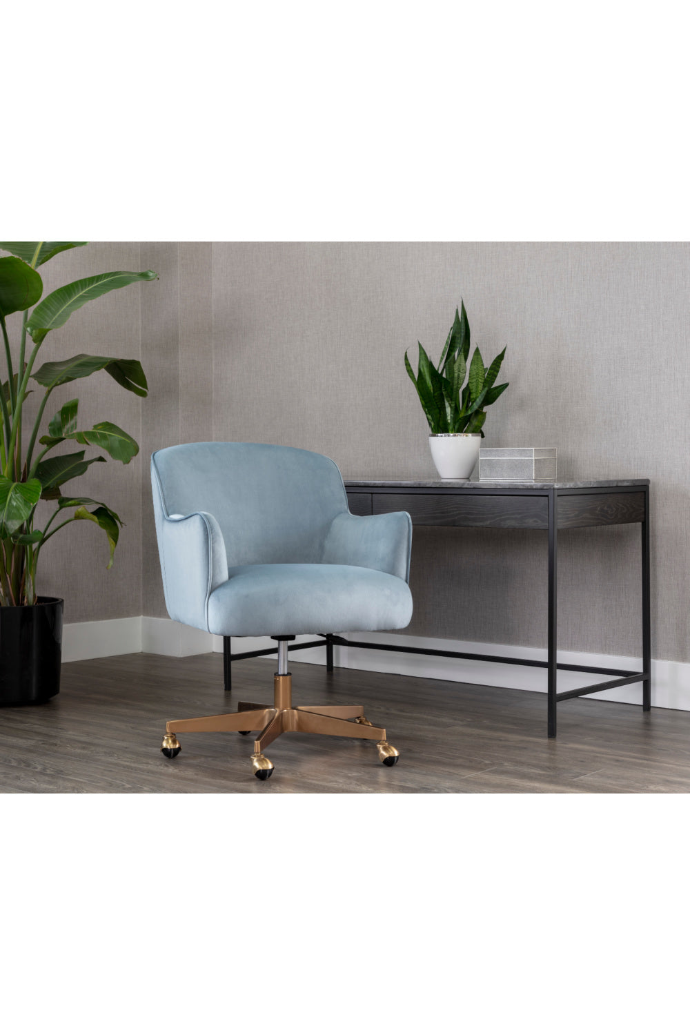 Boucle Swivel Office Chair by Splendido Karina, alternate view 23