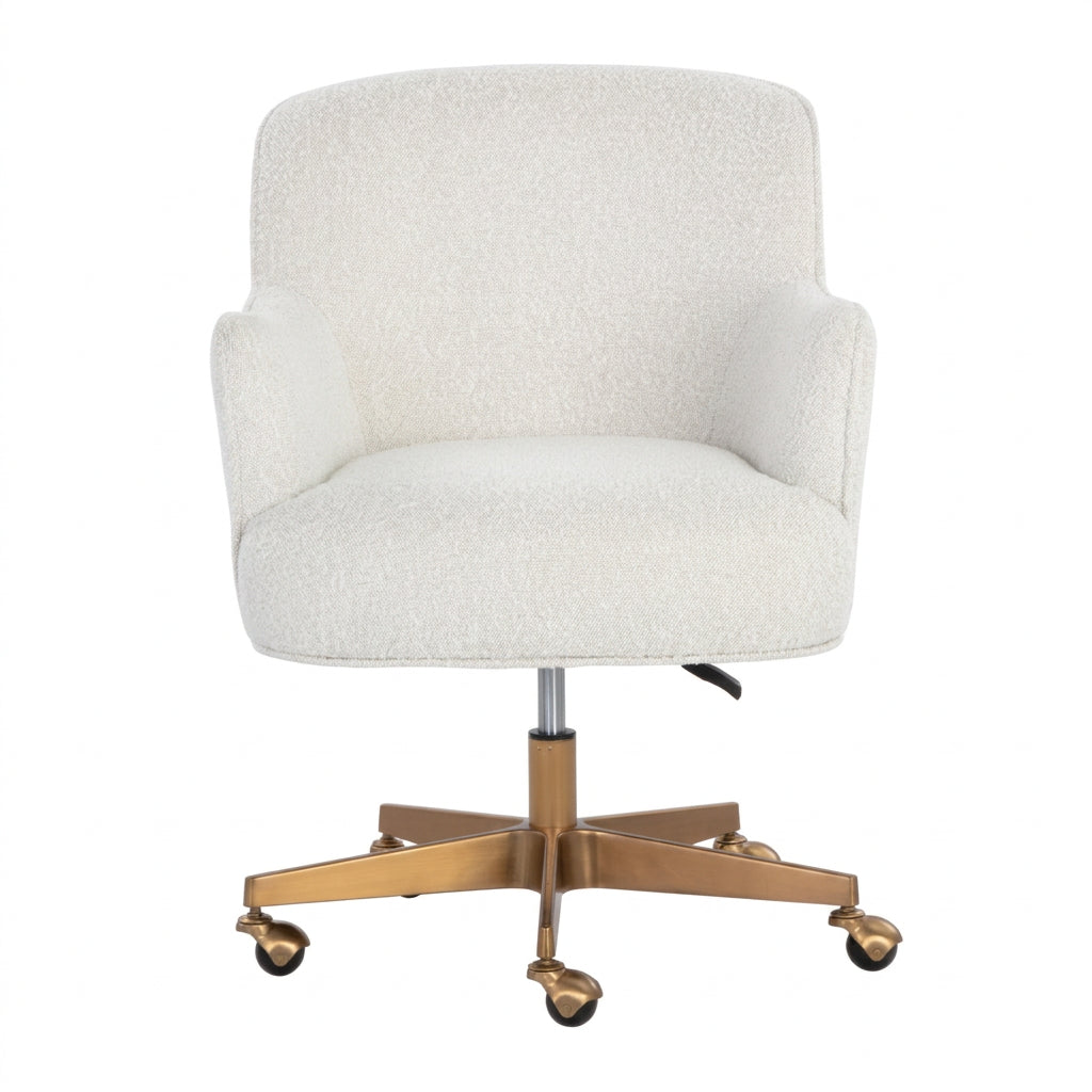 Boucle Swivel Office Chair by Splendido Karina