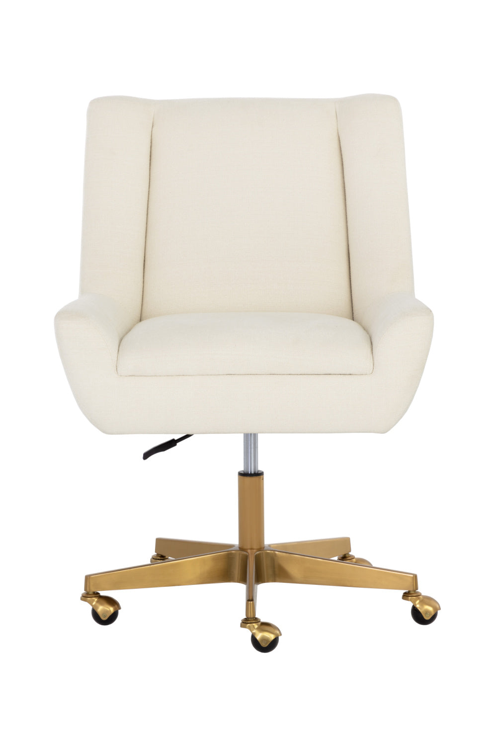 White Upholstered Office Chair by Splendido Mirian, alternate view 3