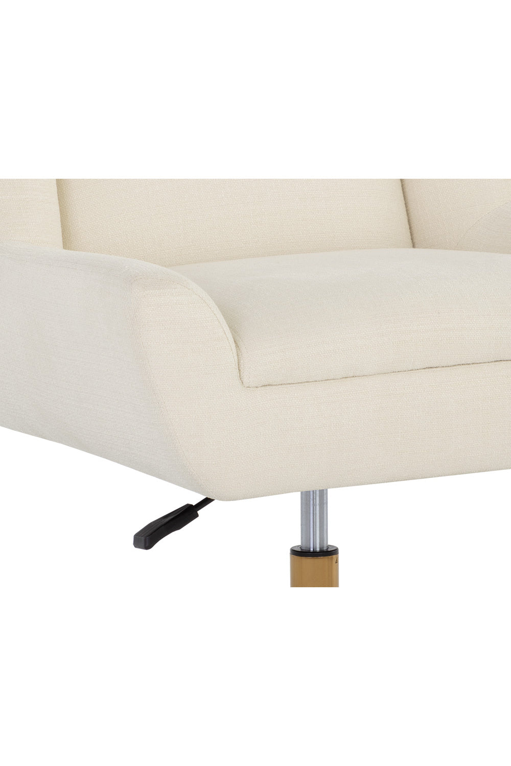 White Upholstered Office Chair by Splendido Mirian, alternate view 6