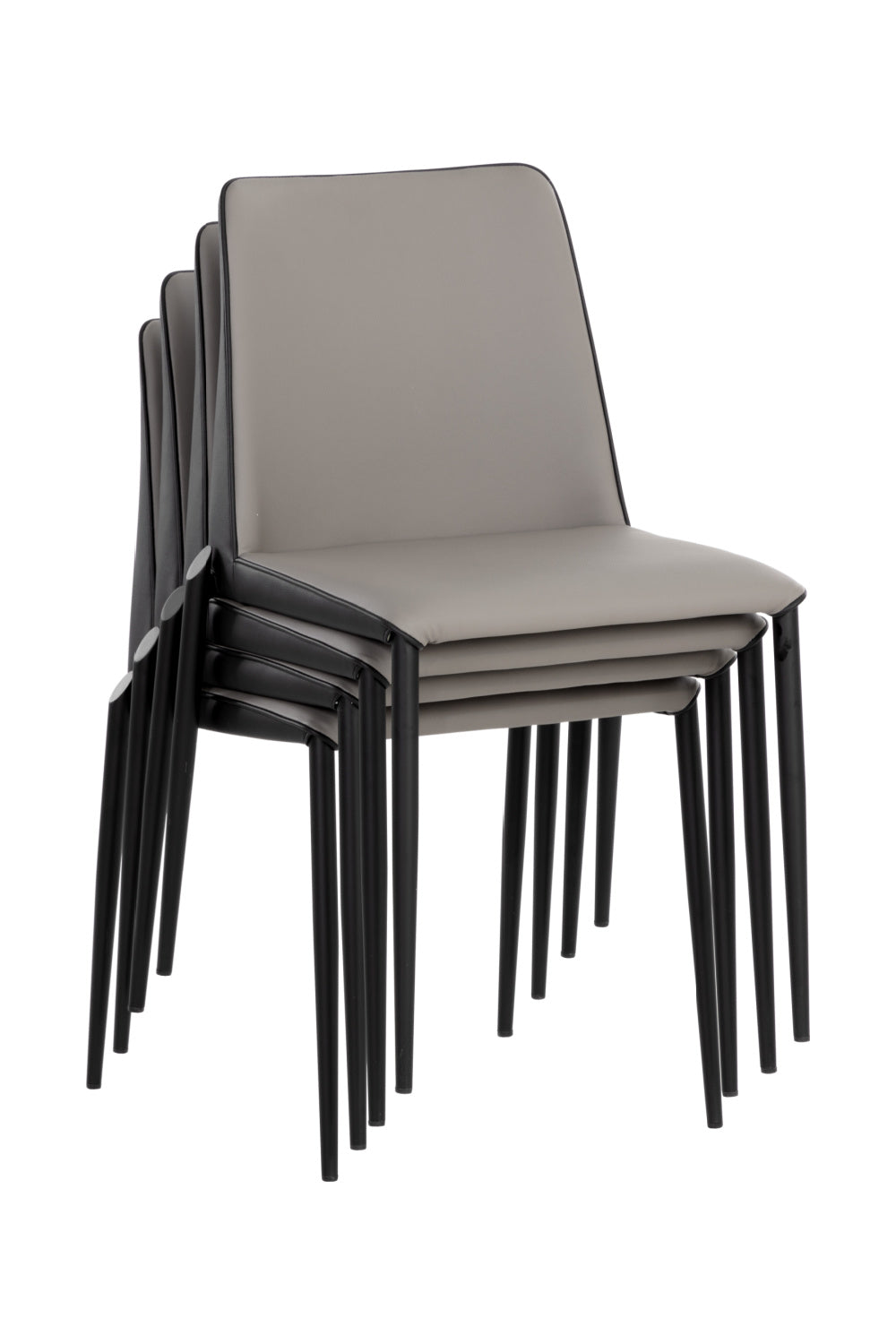 Leather Look Stackable Dining Chair by Splendido Renee, alternate view 5
