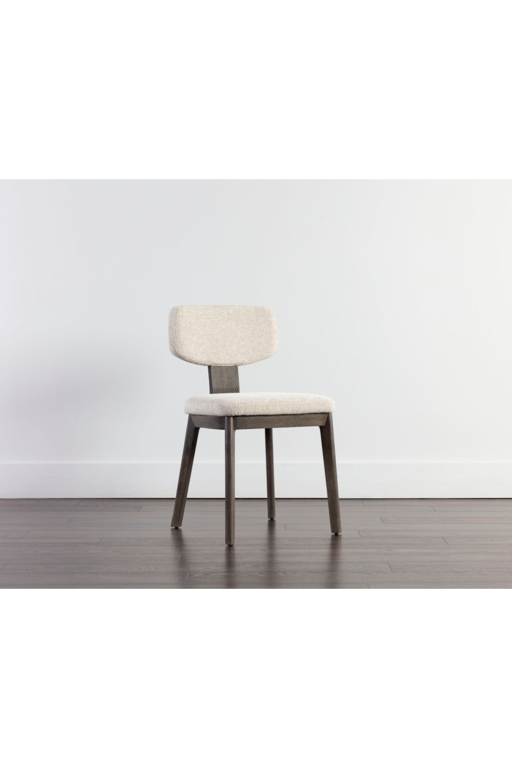 Modern European furniture - Cream Fabric Dining Chairs (2) - www.oroa.com