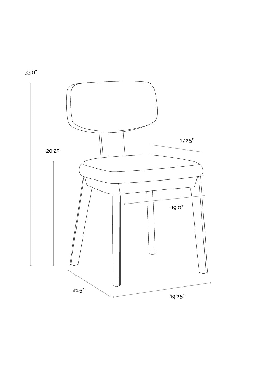 Modern European furniture - Cream Fabric Dining Chairs (2) - www.oroa.com