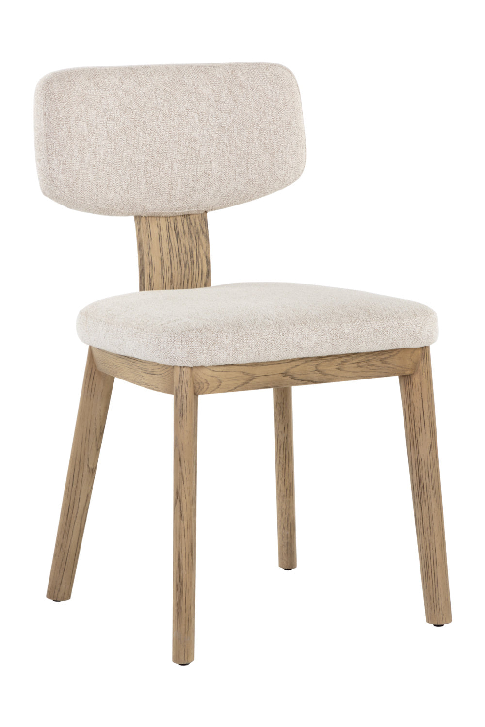 Modern European furniture - Cream Fabric Dining Chairs (2) - www.oroa.com