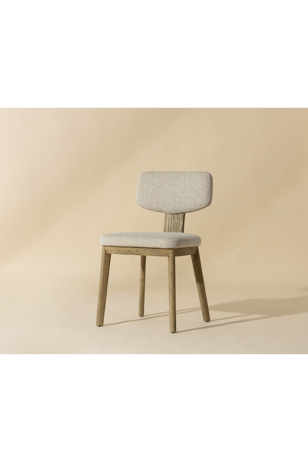 Modern European furniture - Cream Fabric Dining Chairs (2) - www.oroa.com