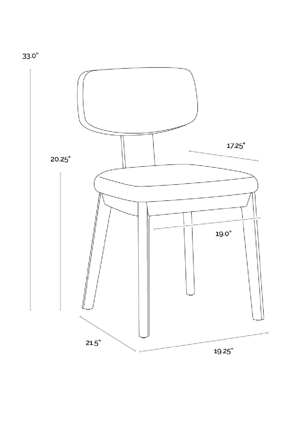 Cream Fabric Dining Chairs (2) by Splendido Rickett, alternate view 12