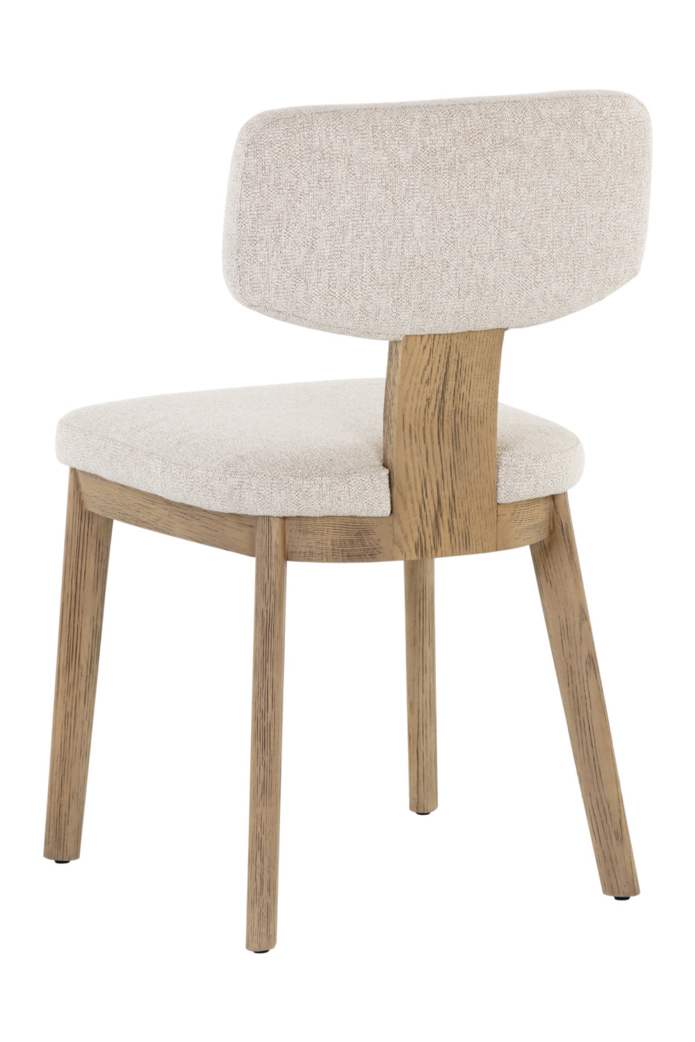 Modern European furniture - Cream Fabric Dining Chairs (2) - www.oroa.com