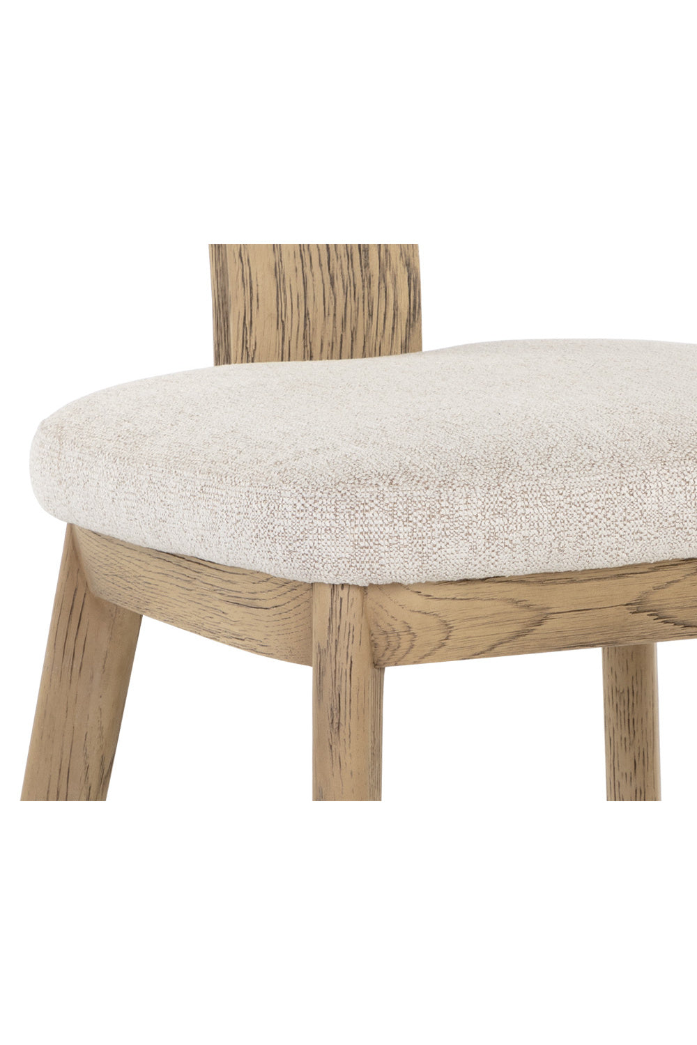 Modern European furniture - Cream Fabric Dining Chairs (2) - www.oroa.com