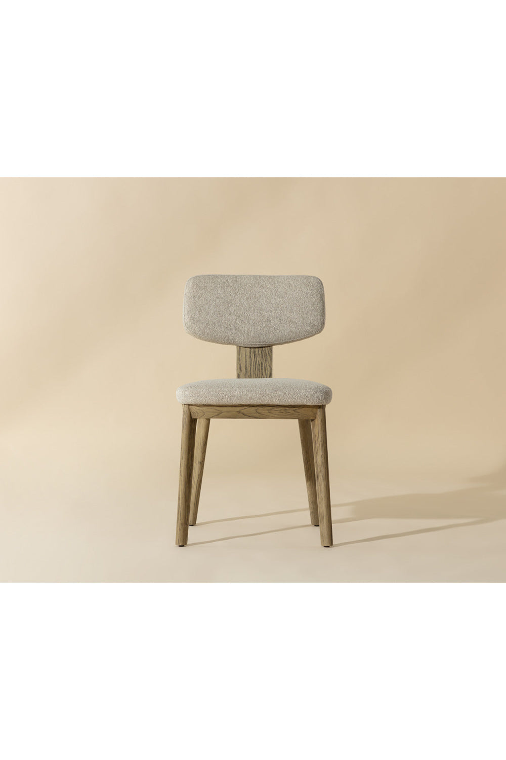 Modern European furniture - Cream Fabric Dining Chairs (2) - www.oroa.com