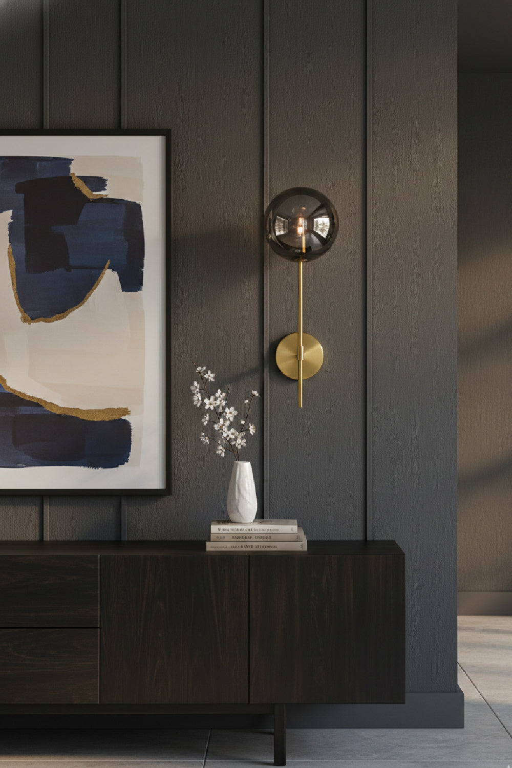 Glass Sphere Wall Lamp by Splendido Izora, alternate view 2