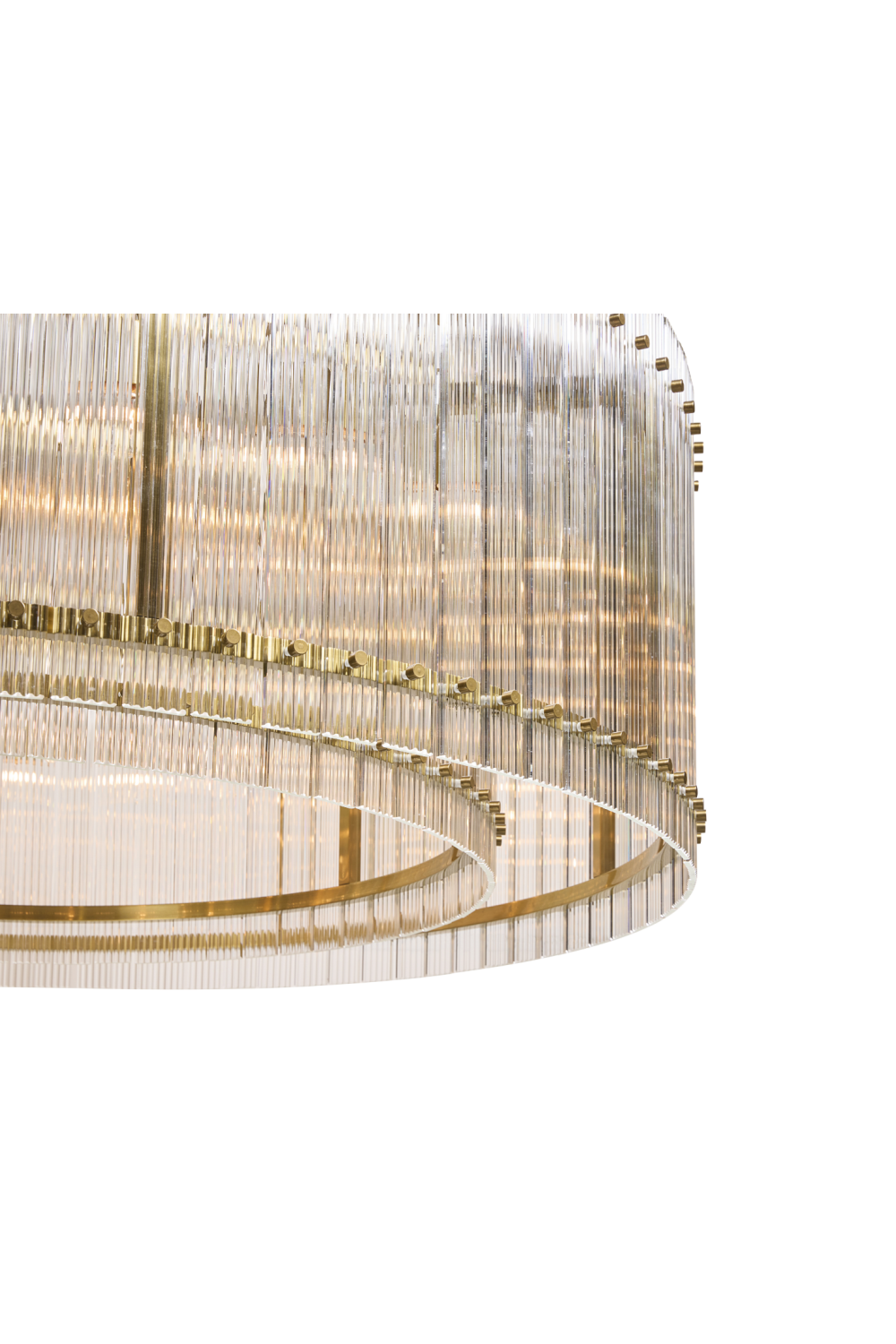 Clear Fluted Glass Chandelier L | Splendido Kore | Oroa.com