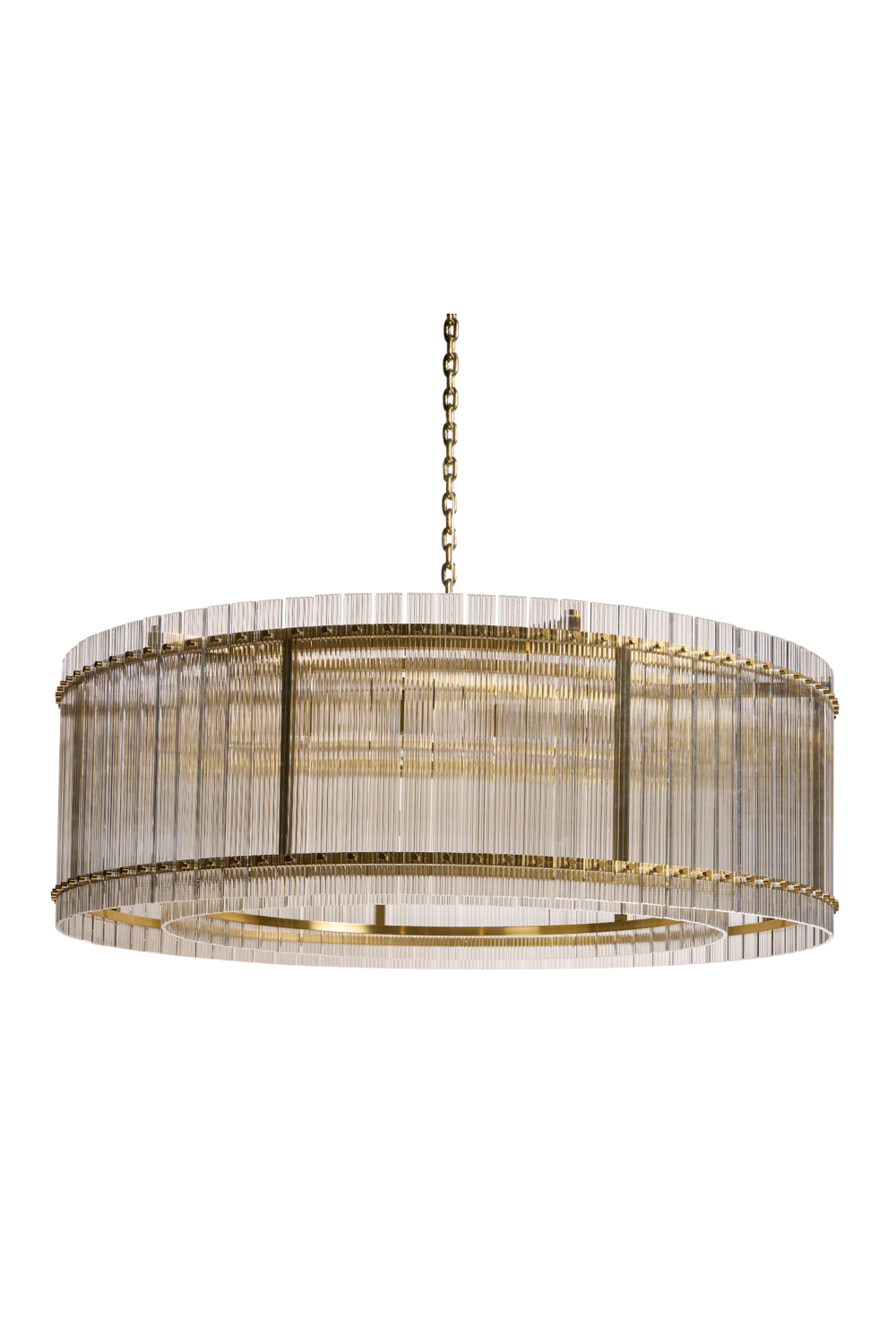 Clear Fluted Glass Chandelier L by Splendido Kore, alternate view 3