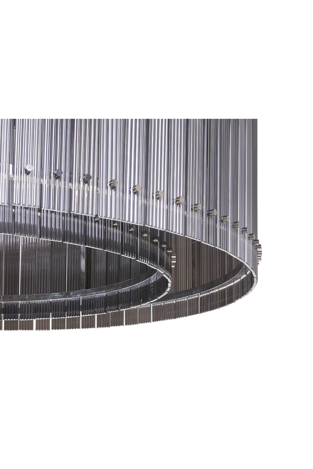 Clear Fluted Glass Chandelier L by Splendido Kore, alternate view 16