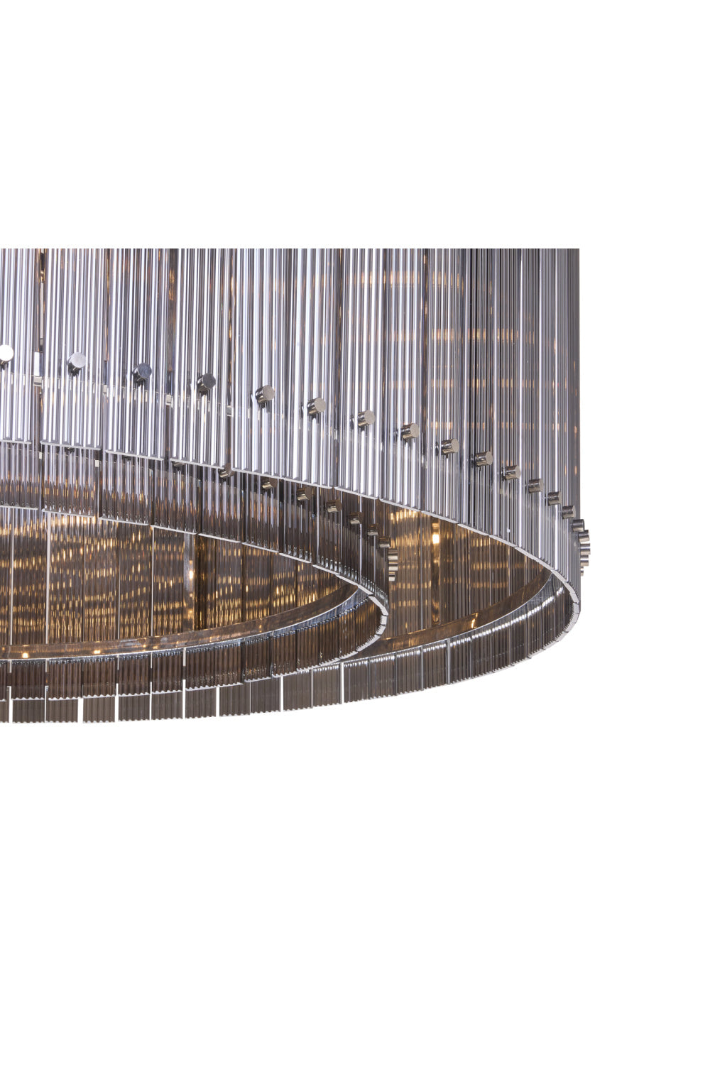 Clear Fluted Glass Chandelier L by Splendido Kore, alternate view 17