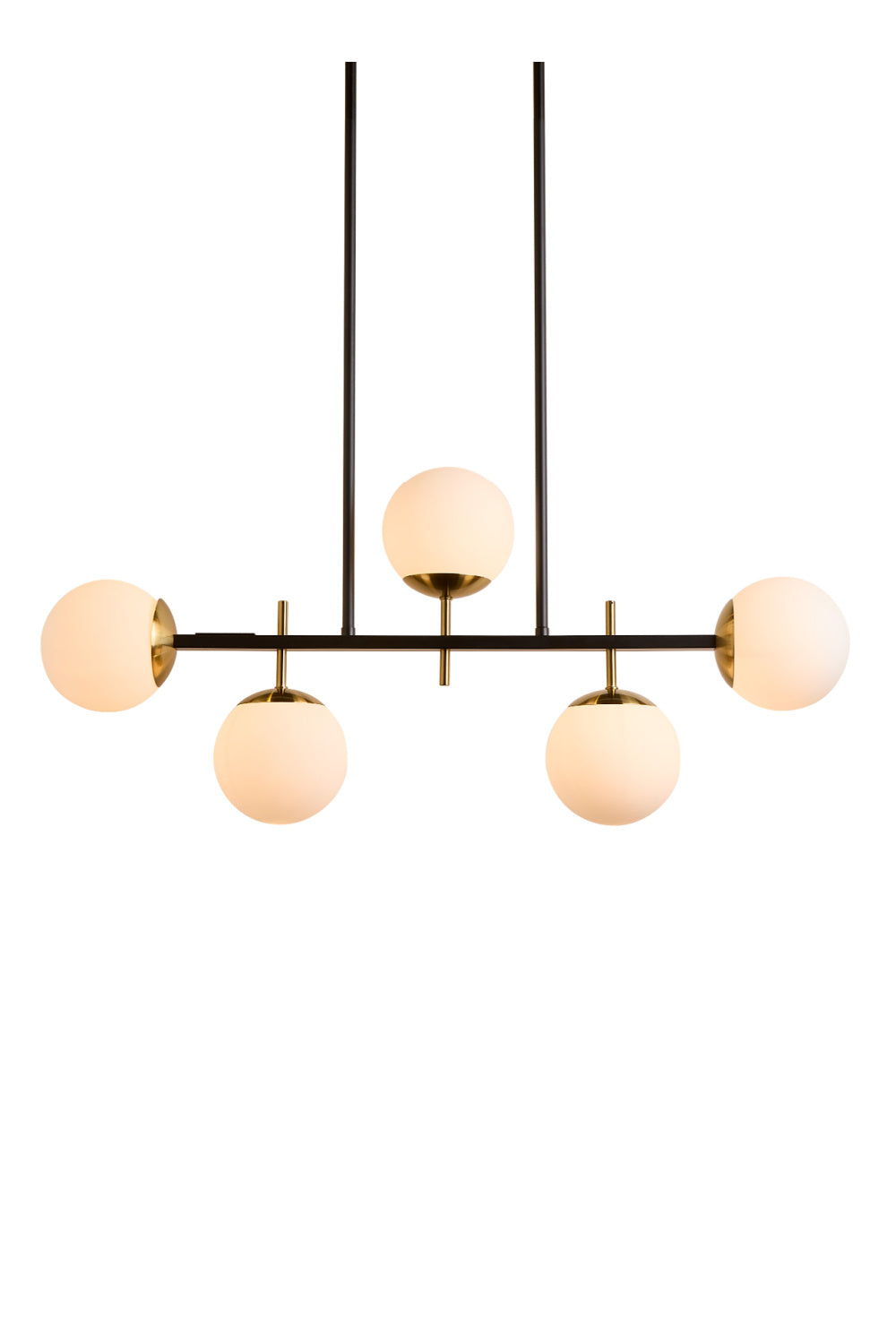 Frosted Glass Spheres Chandelier by Splendido Keiley