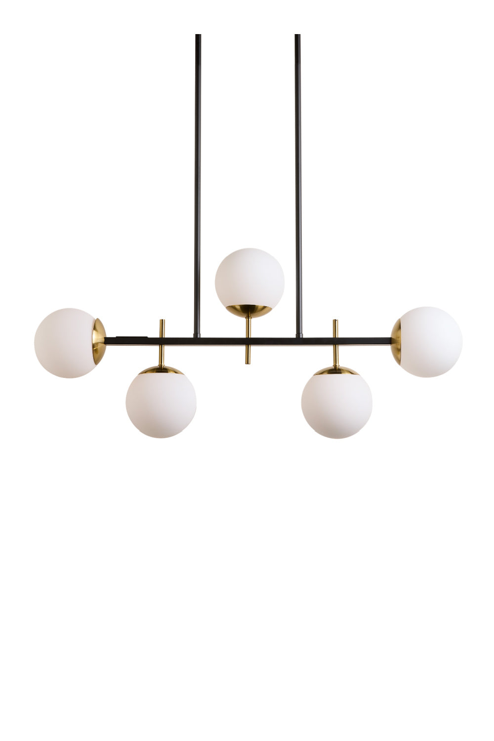 Frosted Glass Spheres Chandelier by Splendido Keiley, alternate view 3
