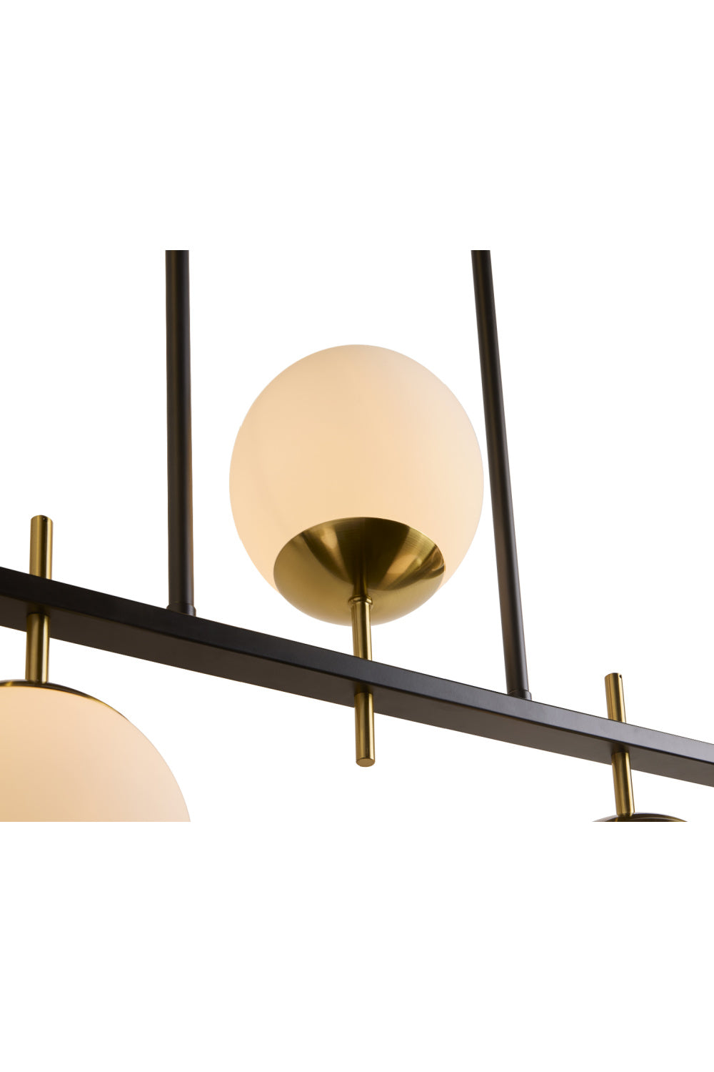 Frosted Glass Spheres Chandelier by Splendido Keiley, alternate view 4