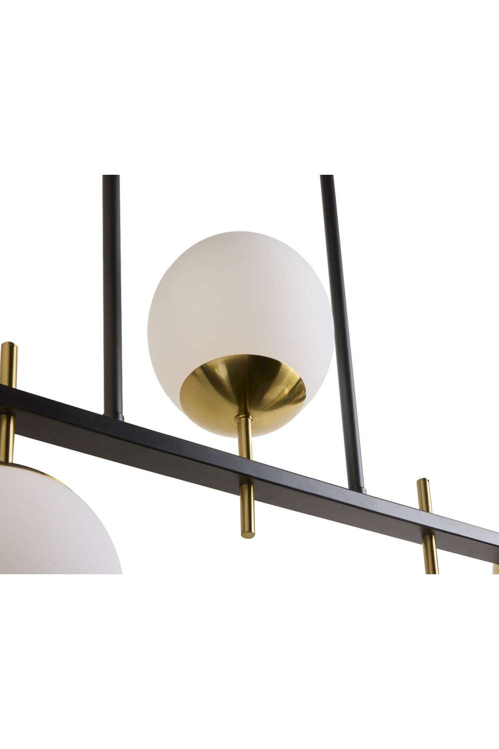 Frosted Glass Spheres Chandelier by Splendido Keiley, alternate view 5
