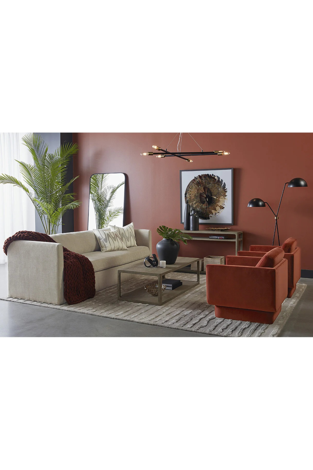 Black Dual-Domed Floor Lamp | Splendido Faven | Oroa.com