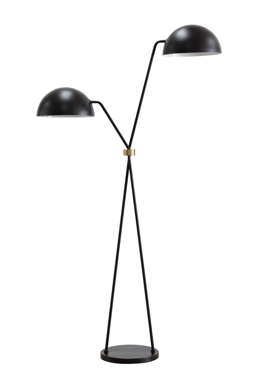Black Dual-Domed Floor Lamp by Splendido Faven, alternate view 3