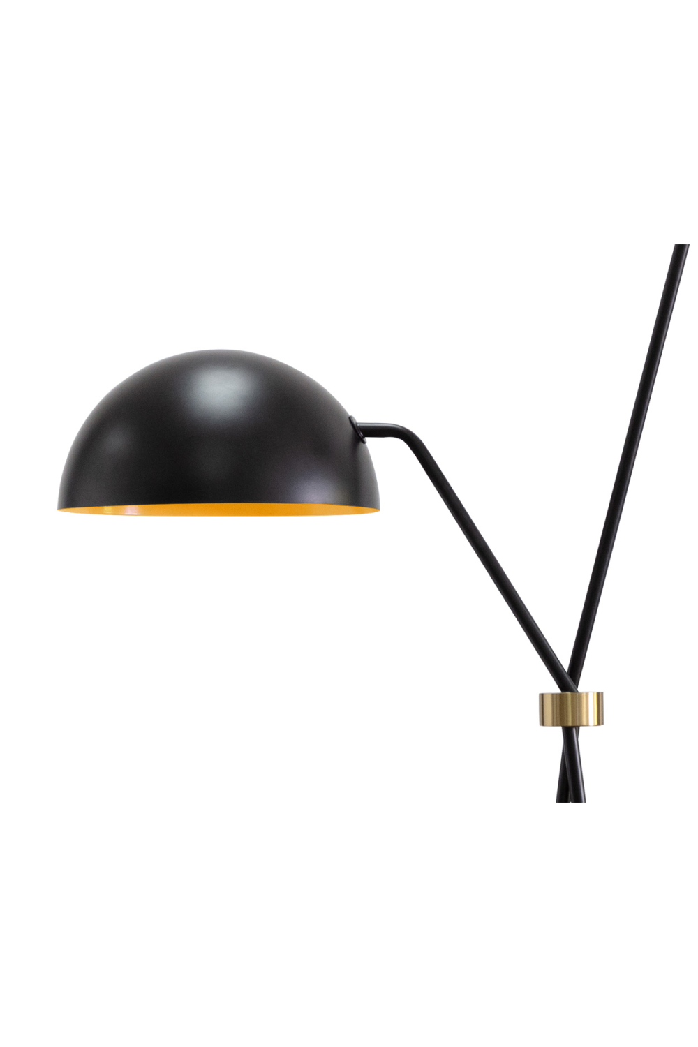 Black Dual-Domed Floor Lamp by Splendido Faven, alternate view 4