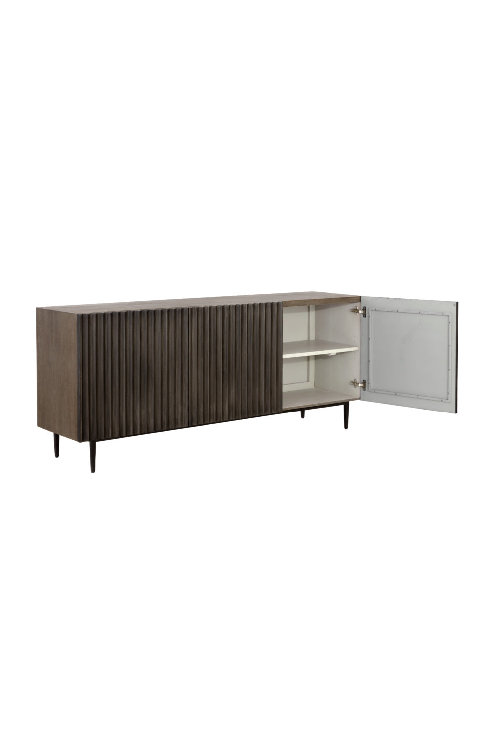 Taupe Fluted Wood Sideboard by Splendido Carlin, alternate view 10