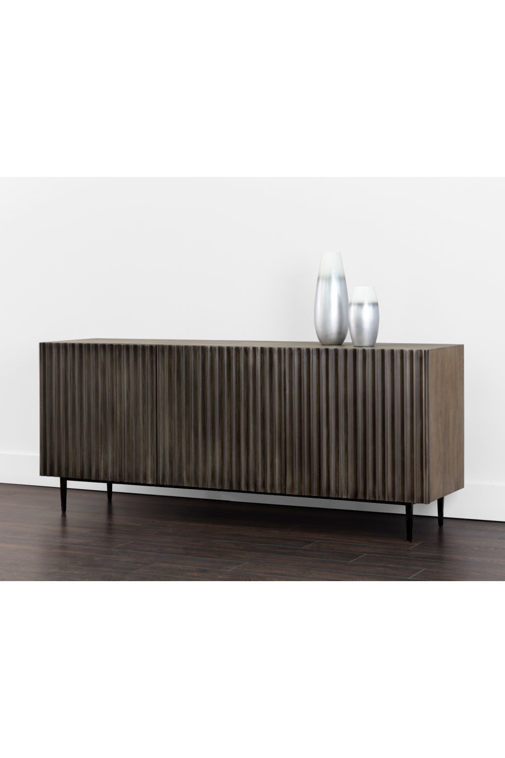 Taupe Fluted Wood Sideboard by Splendido Carlin, alternate view 12