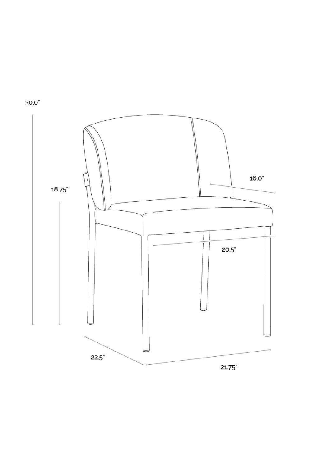 Light Gray Dining Chairs (2) by Splendido Pearce, alternate view 9