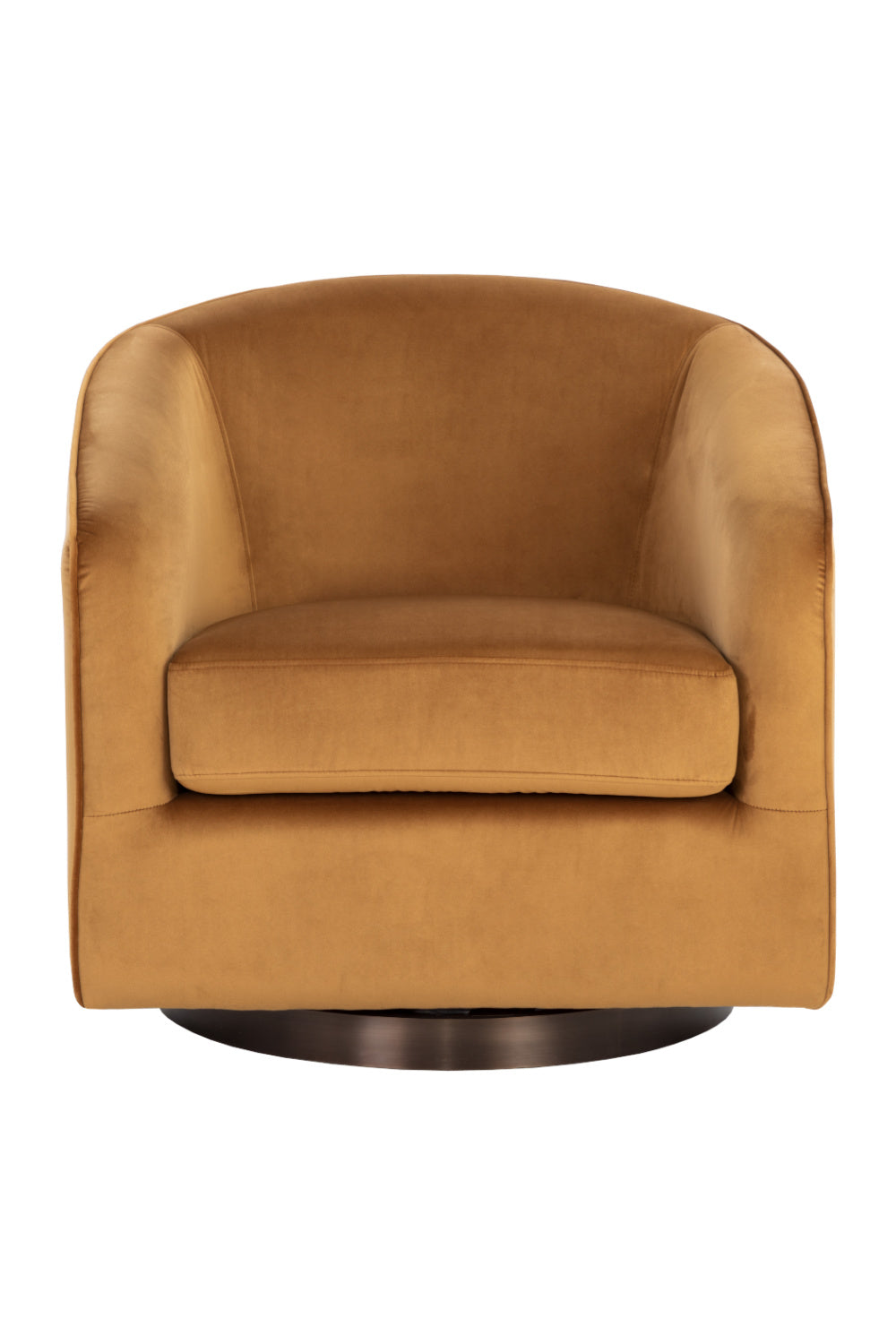 Gold Swivel Lounge Chair by Splendido Hazel Accent Chair, alternate view 3