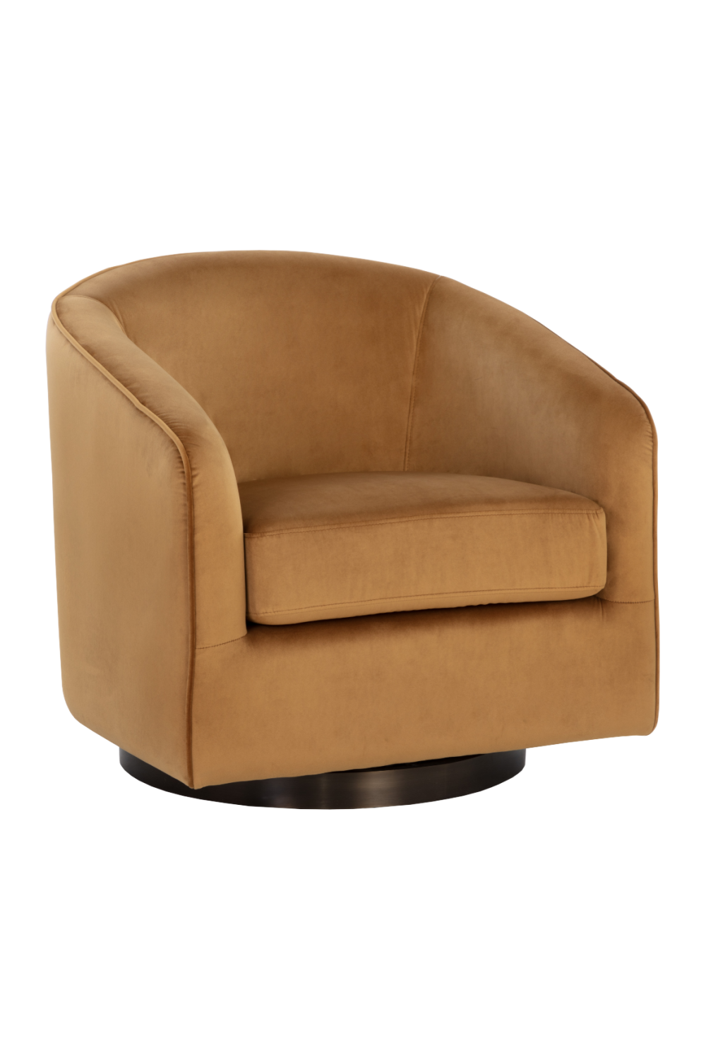 Gold Swivel Lounge Chair by Splendido Hazel Accent Chair