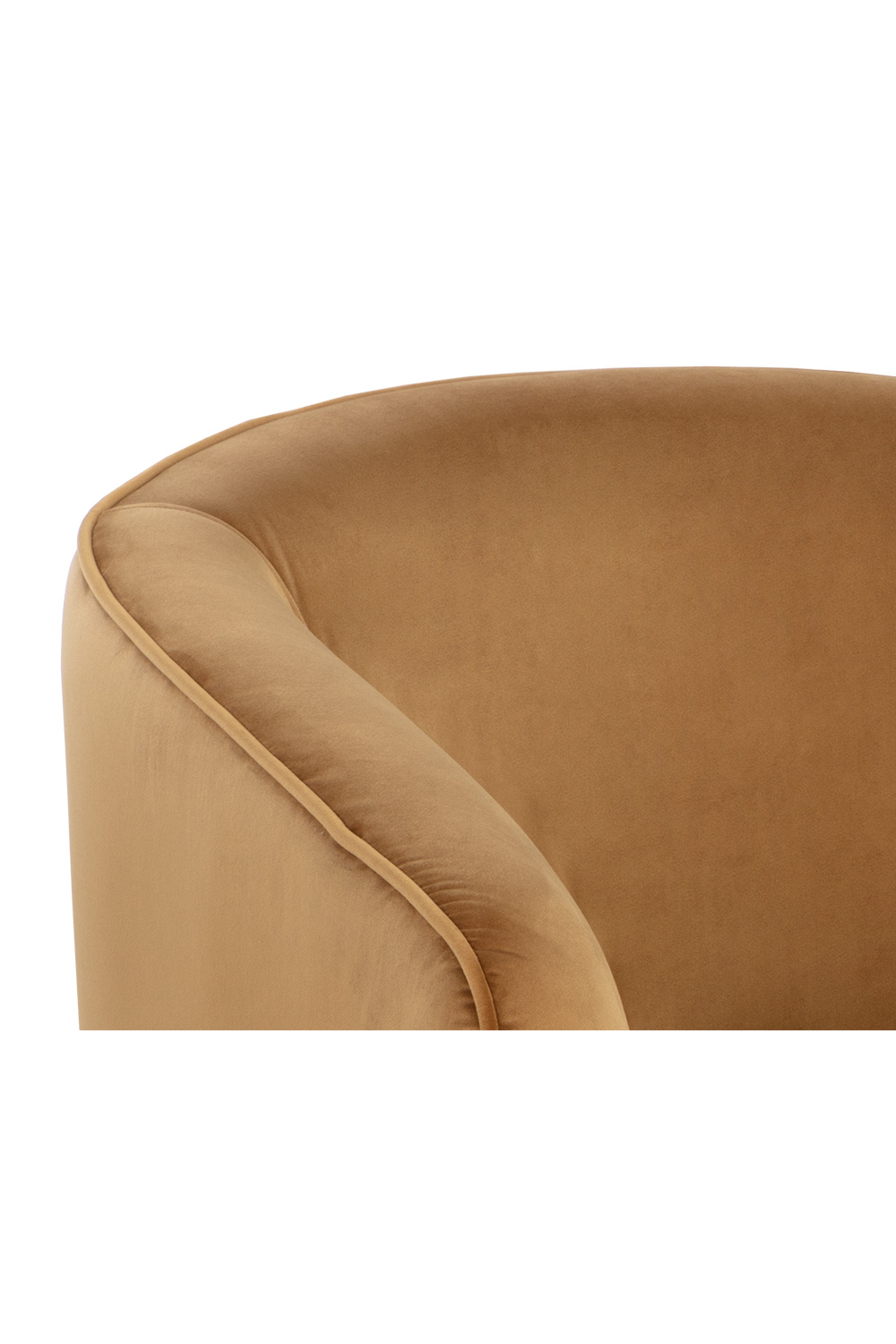 Gold Swivel Lounge Chair by Splendido Hazel Accent Chair, alternate view 6