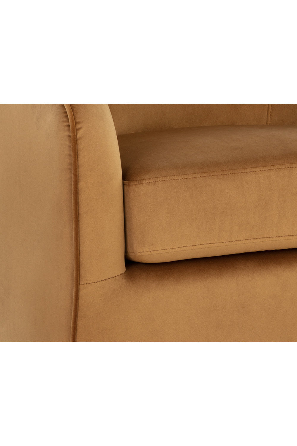 Gold Swivel Lounge Chair by Splendido Hazel Accent Chair, alternate view 8