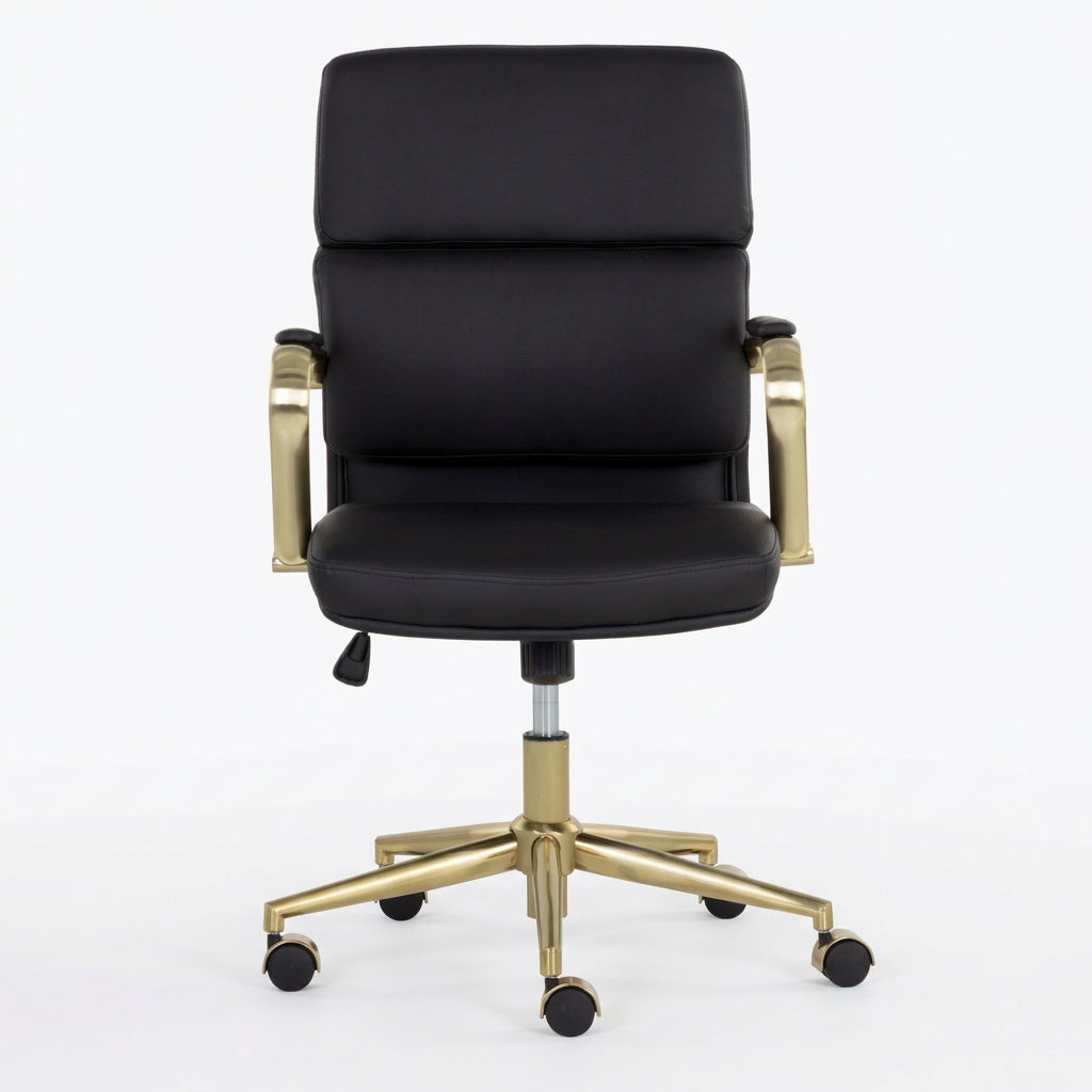 Gold Frame Upholstered Office Chair by Splendido Kleo, alternate view 19