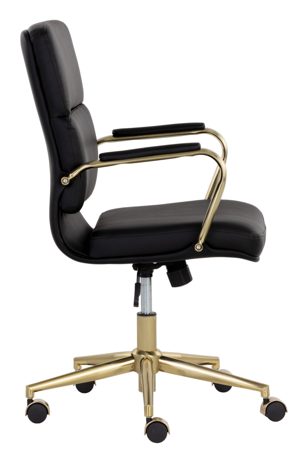 Modern European furniture - Gold Frame Upholstered Office Chair - www.oroa.com